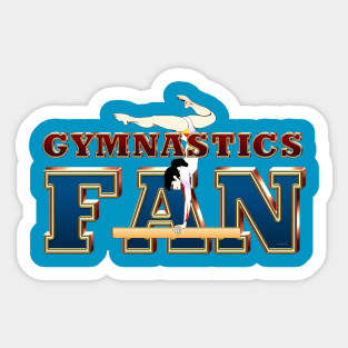 Gymnastics Fan Sticker